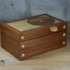 Circular Motif Wooden Trinket Box
