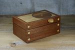 Circular Motif Wooden Trinket Box