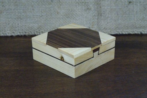 Dark Wood Secret Lock Box